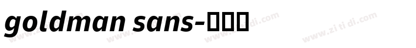 goldman sans字体转换
